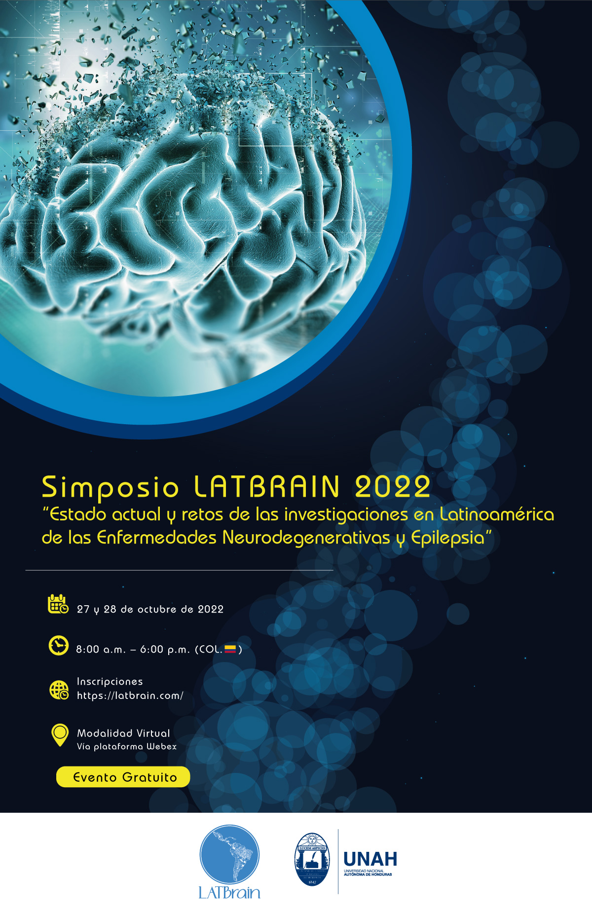 LATBRAIN simposio enfermedades neurodegenerativas 2022